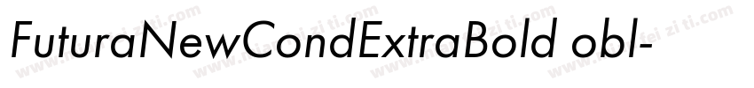 FuturaNewCondExtraBold obl字体转换